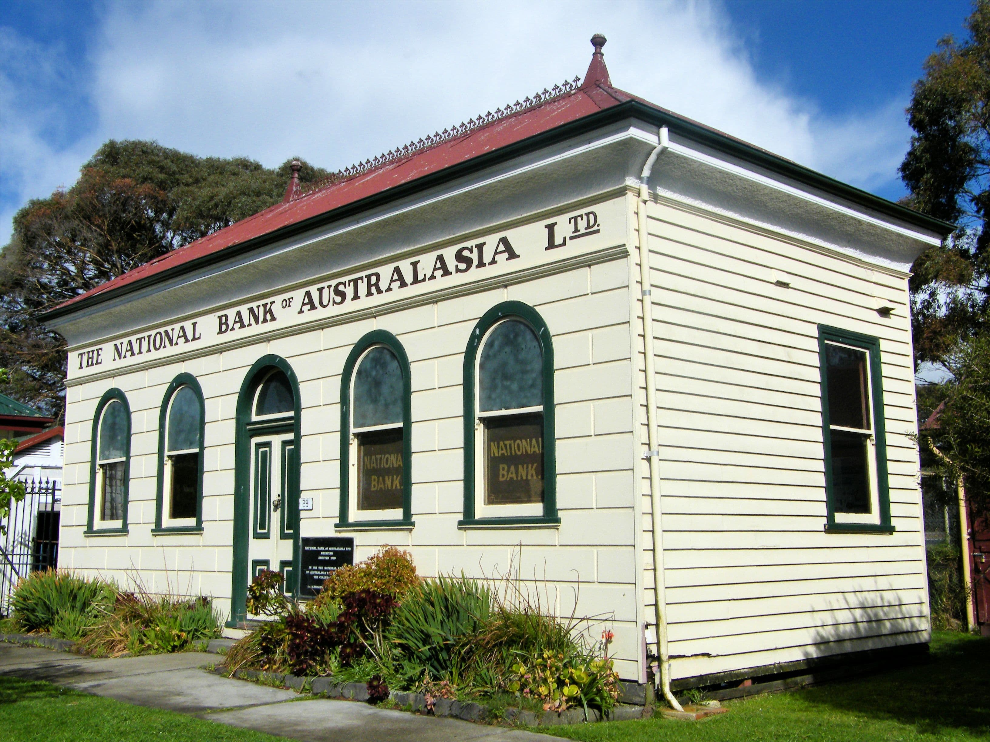 Historic Meeniyan National Bank of Australasia building